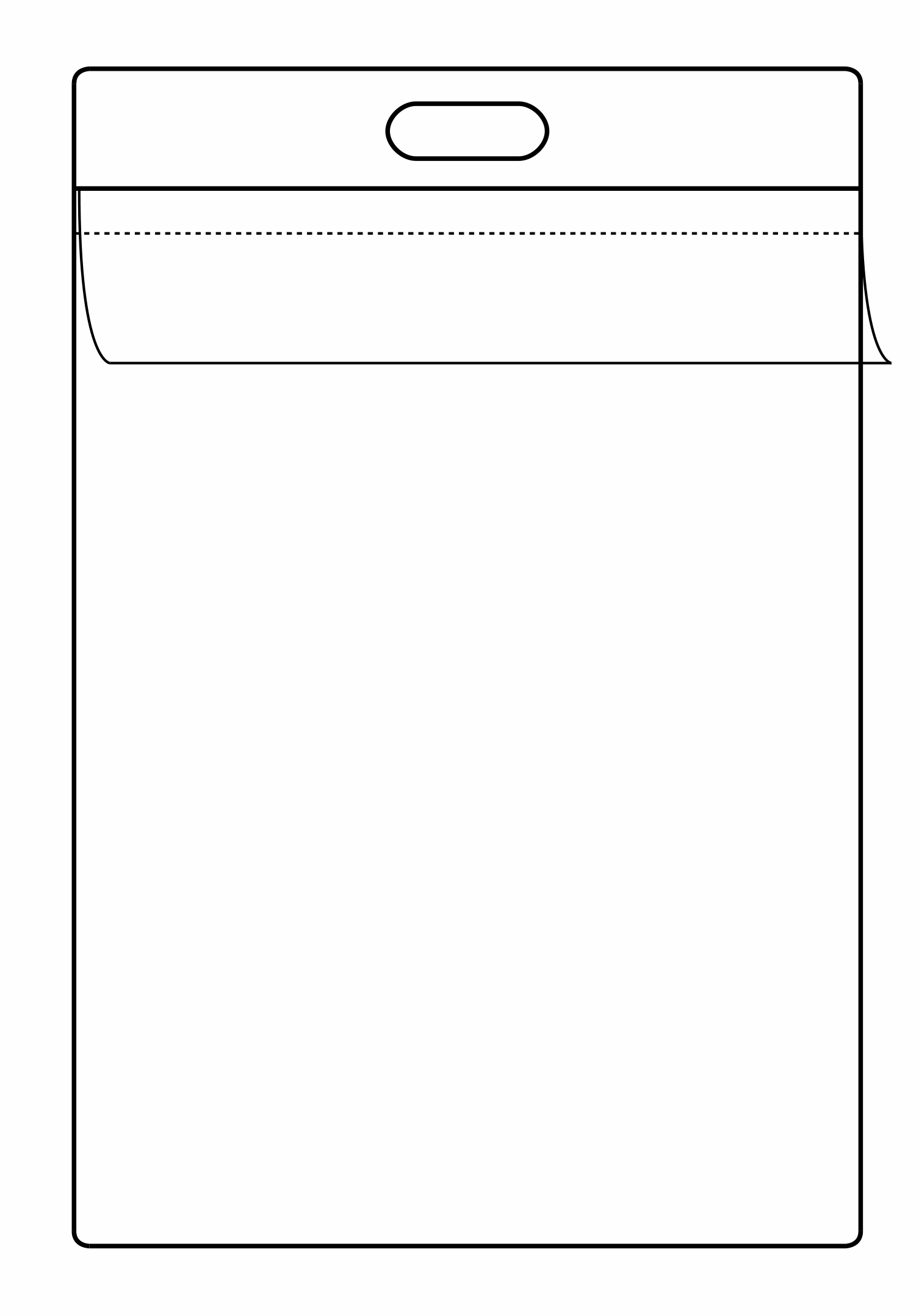 P01-10 Pouzdro s očkem 10 x 14 cm s chlopní (PVC)